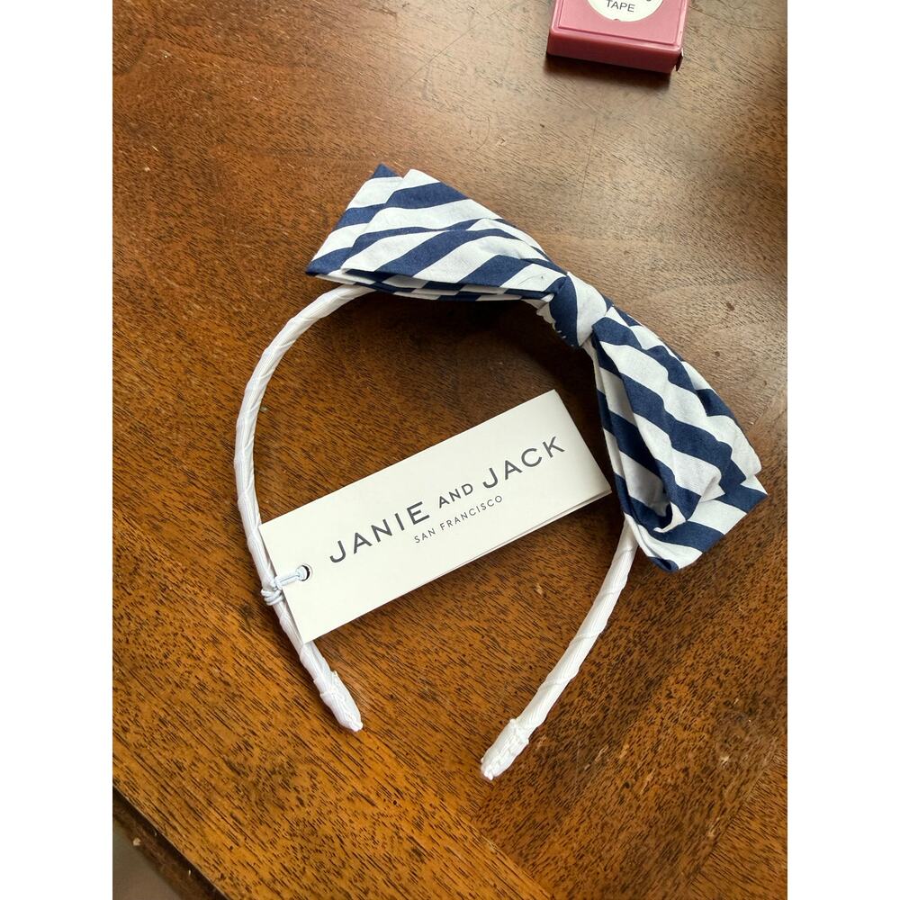 NWT Blue & White Girls Headband